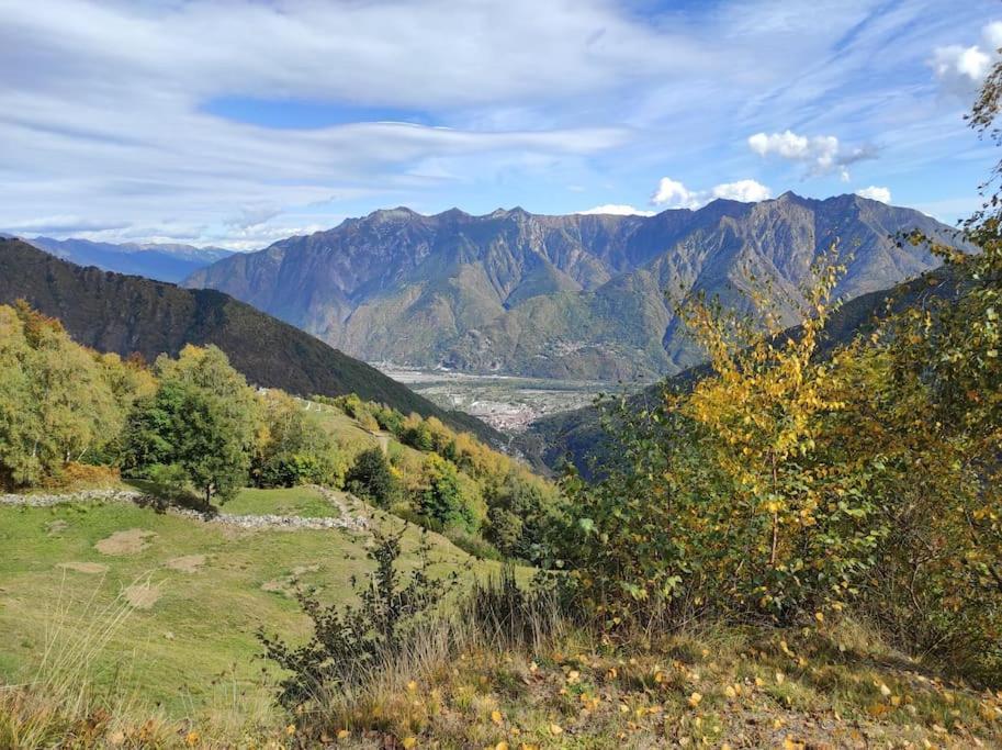Alpe Basciumo Casa Del Cios Calda E Intima Casetta Immersa Nel Verde Delle Montagne מראה חיצוני תמונה