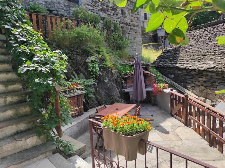 Alpe Basciumo Casa Del Cios Calda E Intima Casetta Immersa Nel Verde Delle Montagne מראה חיצוני תמונה