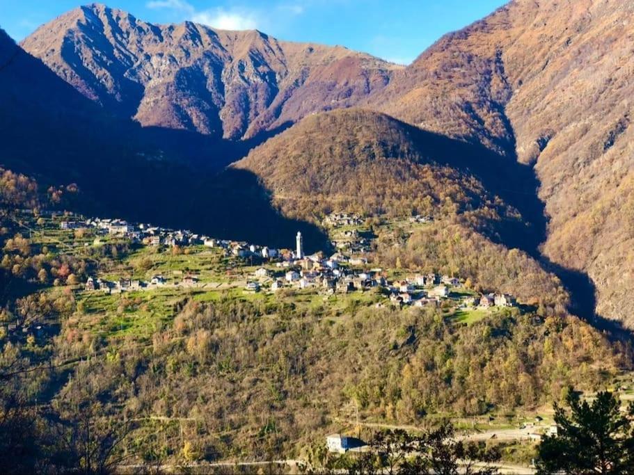 Alpe Basciumo Casa Del Cios Calda E Intima Casetta Immersa Nel Verde Delle Montagne מראה חיצוני תמונה
